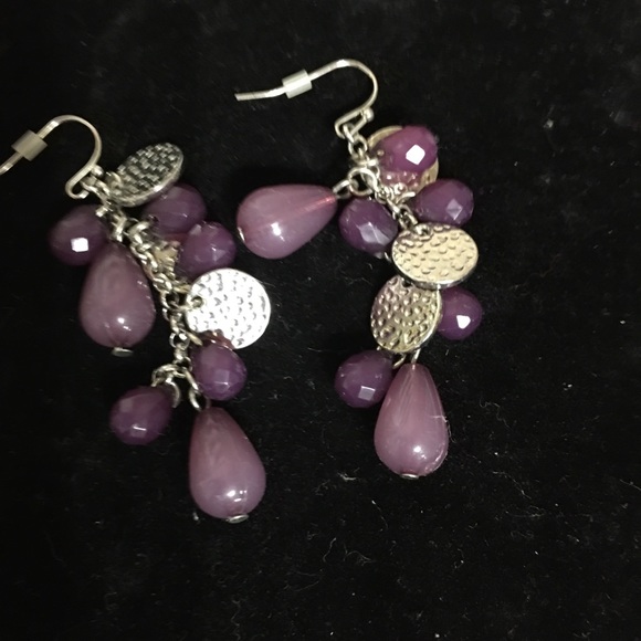 2 Bead and disk dangling earrings - Picture 2 of 4
